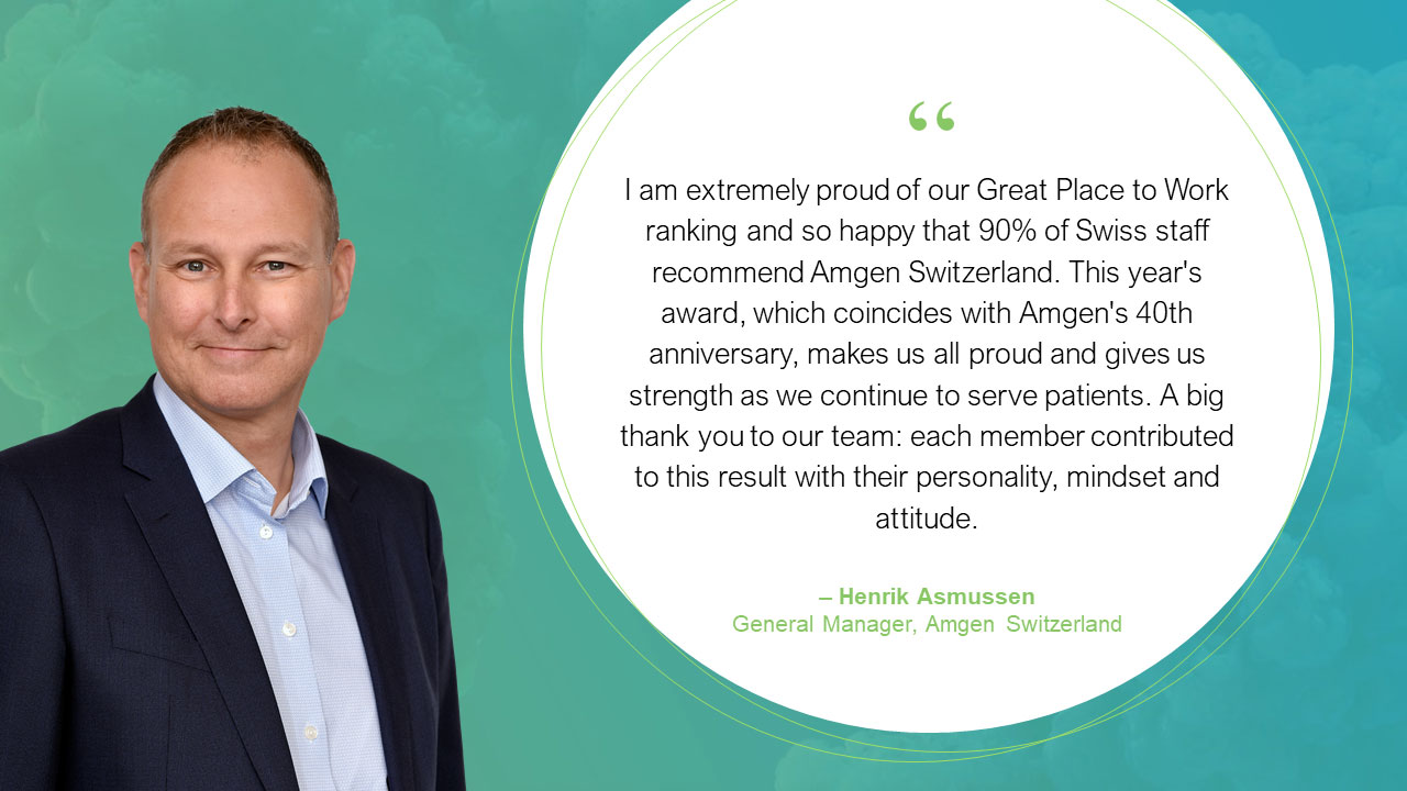 Henrik Asmussen, General Manager, Amgen Switzerland