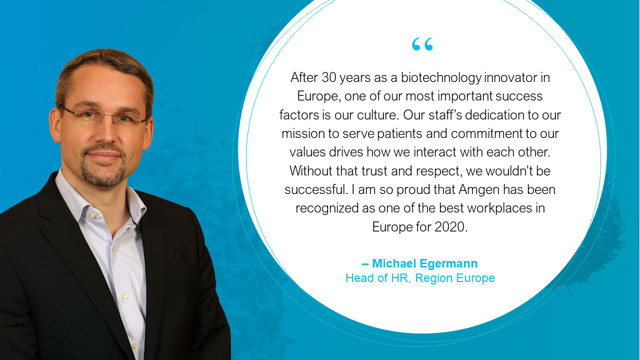 Michael Egermann, Executive Director Human Resources, Amgen Europe